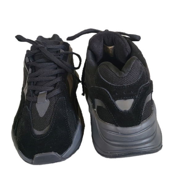 ADIDAS YEEZY ORTHOLITE APE 07/20 BLACK SNEAKERS - Picture 5 of 9